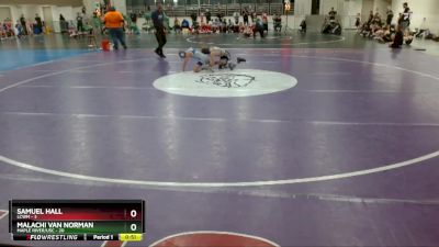 70 lbs Placement (4 Team) - Samuel Hall, LCWM vs Malachi Van Norman, Maple River/USC