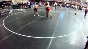 140 lbs Champ. Round 1 - Justin Cruz, Ironman Wrestling vs Wesley Wells, Mitchell Wrestling Club