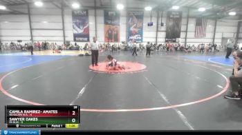 52 lbs Rd# 9- 2:15pm Saturday Final Pool - Sawyer Oakes, PA Blue vs Camila Ramirez- Amates, No Escape W.A.