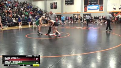 113-115 lbs Round 1 - Stella Houselog, Dubuque Hempstead vs Rylee Worrell, Solon