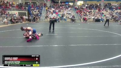 106 lbs Cons. Round 3 - Brandon Bates, Our Lady Of Mt. Carmel vs Angelo Kibby, Mount Saint Joseph