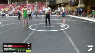 135 lbs Champ. Round 2 - Jake Waegli, Lincoln Squires vs Elijah Ball, Derby Wrestling Club