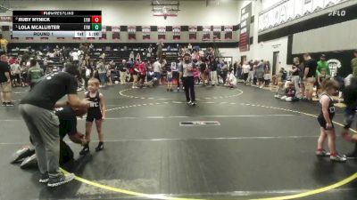 45/50 Round 1 - Lola McAllister, Cobra Wrestling Club vs Ruby Hynick, Cobra Wrestling Club