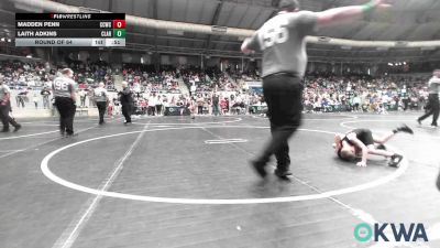 46 lbs Round Of 64 - Madden Penn, Cotton County Wrestling Club vs Laith Adkins, Claremore Wrestling Club