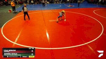 88 lbs Cons. Round 3 - Dominic Scully, STMA (St. Michael/Albertville) vs Cole Berhow, Brainerd