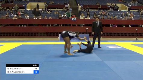 Gabrielle H Czernik vs Brittney K N Johnson 2024 Pan IBJJF Jiu-Jitsu No-Gi Championship