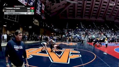 4A-106 lbs Champ. Round 1 - John Soha, St Pius X School vs Thomas Jalonen, Union Grove
