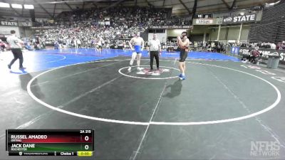 2A 215 lbs Cons. Round 3 - Russel Amadeo, Orting vs Jack Dane, Rochester