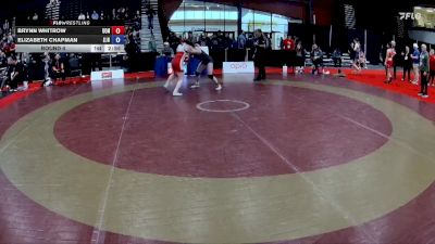 49kg Round 4 - Brynn Whitrow, Strathcona Wrestling Club vs Elizabeth Chapman, Saskatoon Junior Huskies