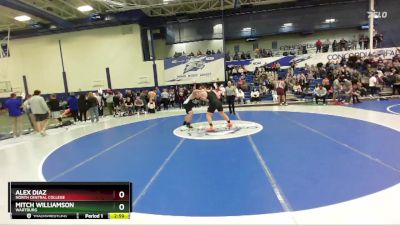 285 lbs Champ. Round 2 - Alex Diaz, North Central College vs Mitch Williamson, Wartburg