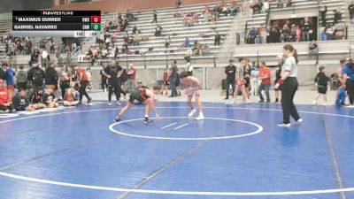 100 lbs Cons. Semis - Maximus Durrer, Oakdale Wrestling Club vs Gabriel Navarro, Spring Hills Wrestling