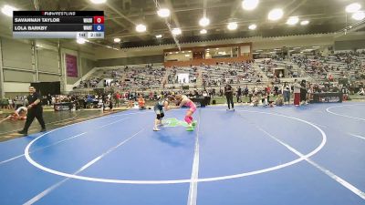 55 kg Cons. Rd Of 32 - Savannah Taylor, Washington vs Lola Barkby, Warrior RTC