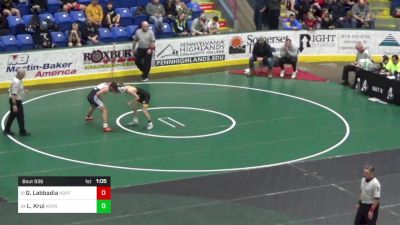 132 lbs Round Of 16 - Giuliano Labbadia, Northampton vs Logan Krul, Avonworth