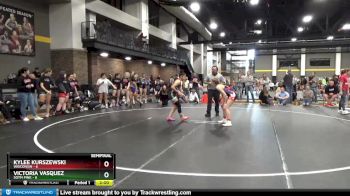112 lbs Semis (4 Team) - Victoria Vasquez, SOTM Pink vs Kylee Kurszewski, Wisconsin