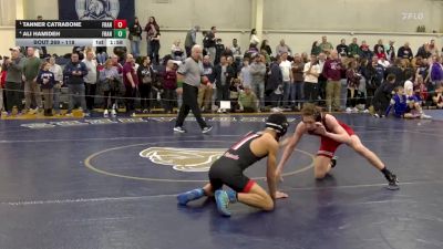 118 lbs Semifinal - Tanner Catrabone, St. Francis vs Ali Hamideh, St. Francis