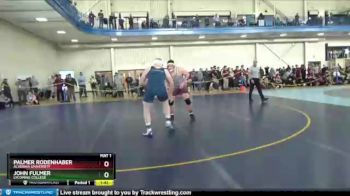 285 lbs Semifinal - John Fulmer, Lycoming College vs Palmer Rodenhaber, Alvernia University