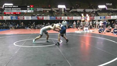 215 lbs Placement (16 Team) - Michael Marchitto, Ridge vs Matthew Grillo, Delaware Military Academy