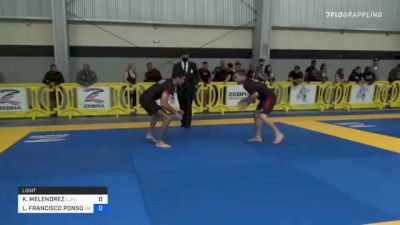 KEVIN MELENDREZ vs LEEDS FRANCISCO PONSONI ESTEVES 2021 Pan IBJJF Jiu-Jitsu No-Gi Championship