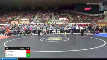 132 lbs Quarterfinal - Cannon Carey, Augusta vs Kohen Wright, Independence