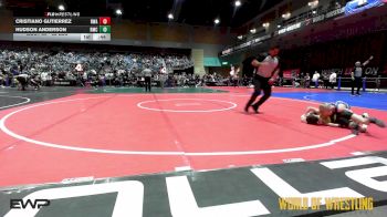 52 lbs Consi Of 4 - Cristiano Gutierrez, Region Wrestling Academy vs Hudson Anderson, Roseburg Mat Club