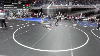 78 lbs Consi Of 8 #2 - Malachi Loya, Mile High WC vs Rowdee Goolsbey, Powell Wrestling Club