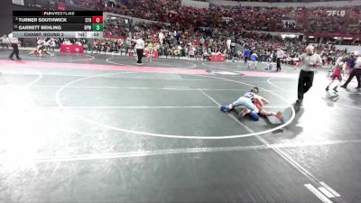 90 lbs Champ. Round 2 - Turner Southwick, Stratford vs Garrett Behling, Bay Port Wrestling