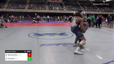 189 lbs Quarterfinal - David Akinsunlola, Landover vs Keanu Furbush, Glen Burnie