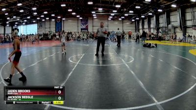 72 lbs Rd# 6- 9:00am Saturday Final Pool - Jackson Beegle, PA Silver vs Jaden Brooks, Rebellion