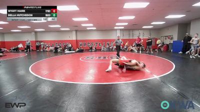 106 lbs Consolation - Wyatt Haire, Verdigris Youth Wrestling vs Bella Hutcheson, Wagoner Takedown Club