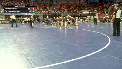 2A-165 lbs Cons. Round 2 - Ryland Morgan, Clarion-Goldfield-Dows vs Cooper Hird, Mount Vernon