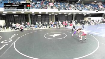 115 lbs Cons. Round 5 - America Camacho, Unattached vs Lydia Cartwright, Sandwich