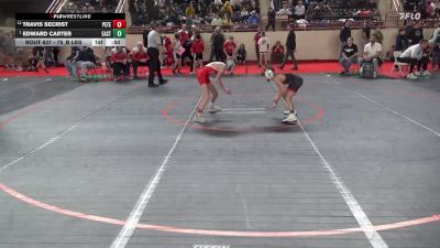 75_B lbs Consi Of 16 #2 - Travis Secrist, Peters Twp vs Edward Carter, East Pennsboro