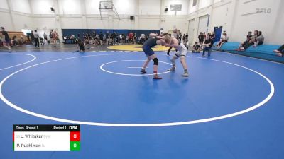 144 lbs Cons. Round 1 - Leo Whitaker, Snoqualmie Valley WC vs Peter Ruehlman, The Laboratory