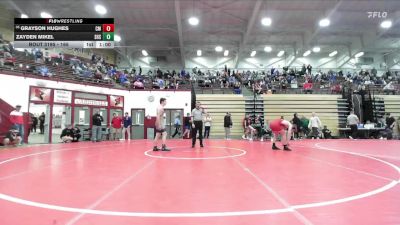 165 lbs Cons. Round 2 - Grayson Hughes, Club Madison vs Zayden Mikel, Shenandoah High School