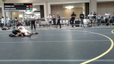 113 lbs Consi Of 8 #1 - Dominic Day, California Gladiators WC vs Travis Gauvin, Fossil Ridge/Bear Cave