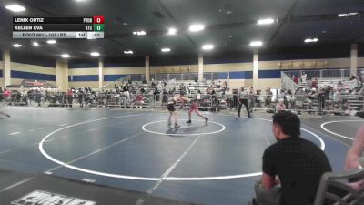 102 lbs 3rd Place - Lenix Ortiz, Pounders WC vs Kellen Eva, Atc