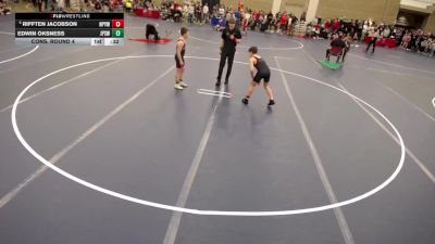 12U - 108 lbs Cons. Round 4 - Bentley German, CF/R Mat Rats Wrestling vs John Sather, Eden Prairie Wrestling