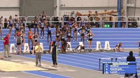 High School Girls' 60m Hurdles, Prelims