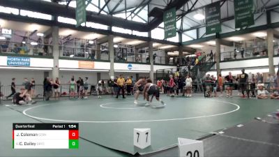 226-252 lbs Quarterfinal - Chunk Dailey, Beardstown vs Jerimyah Coleman, Mundelein