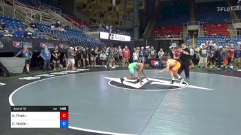 100 lbs Rnd Of 16 - Kaleb Pratt, Illinois vs Caleb Noble, Illinois