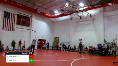 58 lbs Round 5 - Layten Marsh, M3 Wrestling Academy vs Hoyt Rosman, Oak Hill Wrestling Club