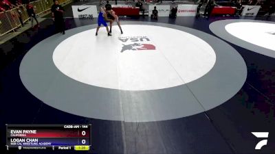 144 lbs Champ. Round 1 - Evan Payne, California vs Logan Chan, Nor Cal Wrestling Academy