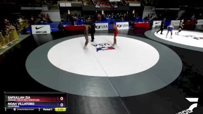 144 lbs Cons. Round 3 - Safiullah Zia, Ground Creatures Wrestling vs Noah Villatoro, California