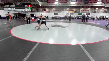 141 lbs Cons. Round 3 - Asher Larson, Ottawa University vs Brenden Rayl, Missouri Baptist University