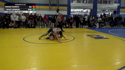 121 lbs Consy 5 - Keegan Barrick, Bishop McDevitt vs Wyatt Spencer, Wyoming Seminary