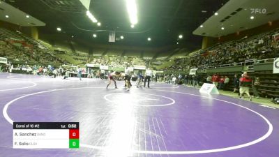 152 lbs Consi Of 16 #2 - Armando Sanchez, Sanger vs Frank Solis, Clovis North