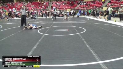 46 lbs Cons. Round 4 - Kenton Schwettman, Badlands Elite vs Kevin Stoughton, Chaparral Kids Wrestling Club