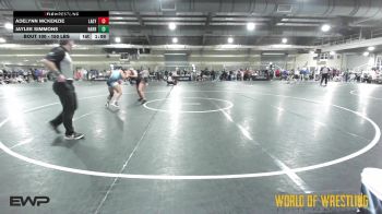 150 lbs Quarterfinal - Adelynn McKenzie, Lady Warriors Wrestling Club vs Jaylee Simmons, Harrah