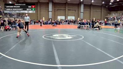 120 lbs Champ. Round 3 - Autumn Wilson, Tonganoxie vs Amelia Huncovsky, Northwest