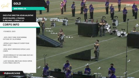 Gold "In Memory Of" at 2024 Corps at the Crest